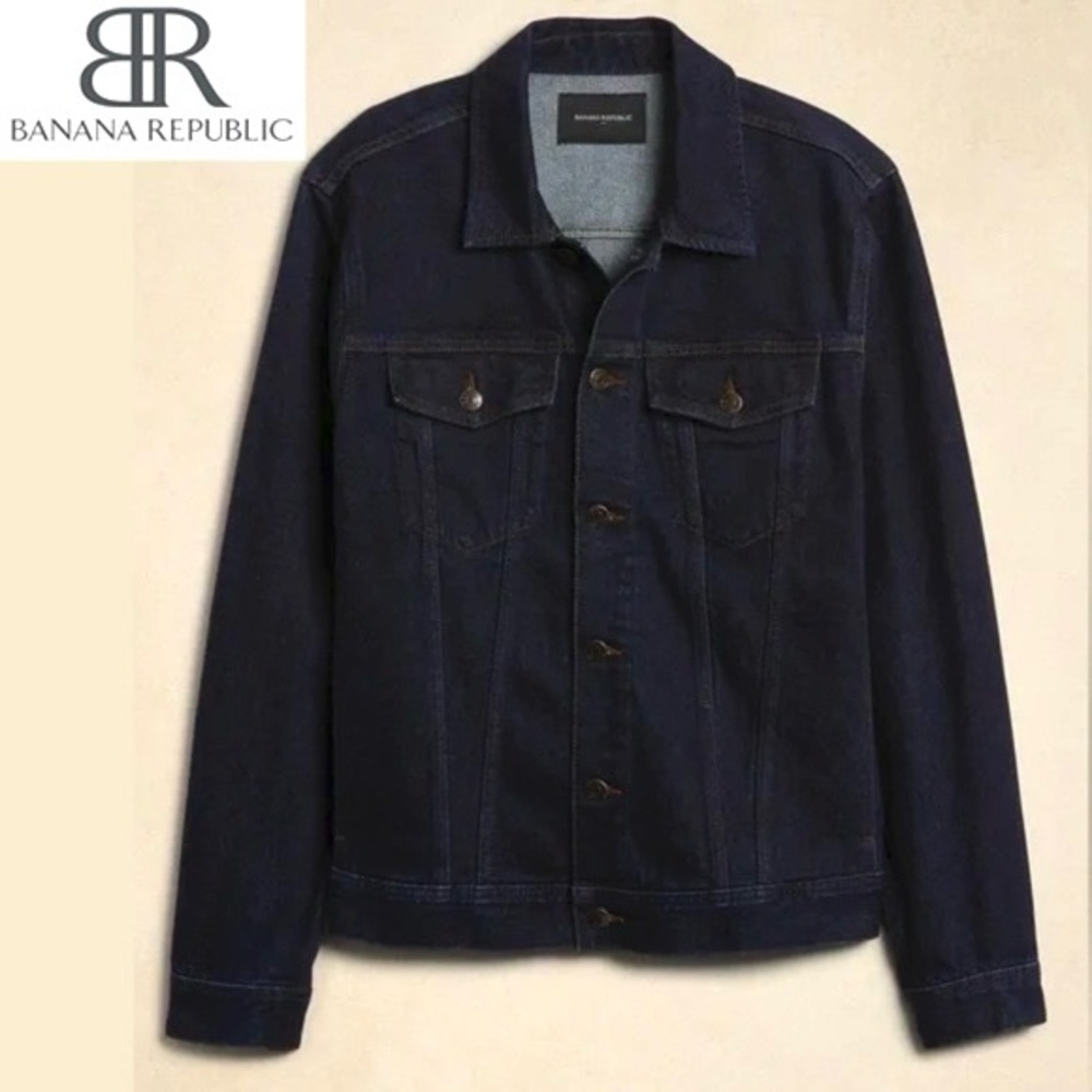 Banana Republic Men’s Dark Rinse Denim Jacket | Size: M | Color: Dark Navy